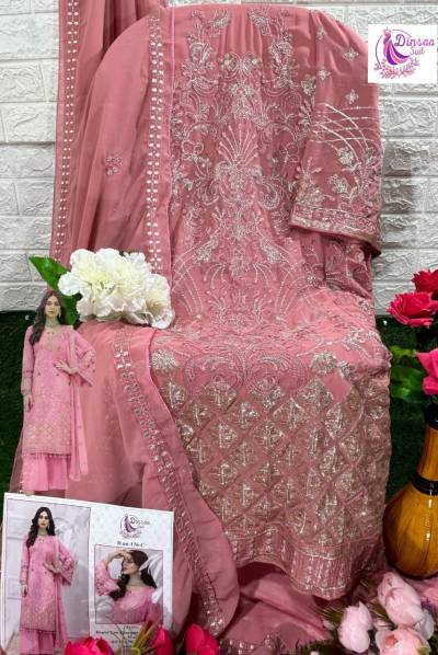 Dn 176 By Dinsaa Designer Partywear Salwar Kameez Collection